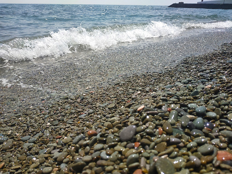 Алушта, пляж Профессорский уголок
